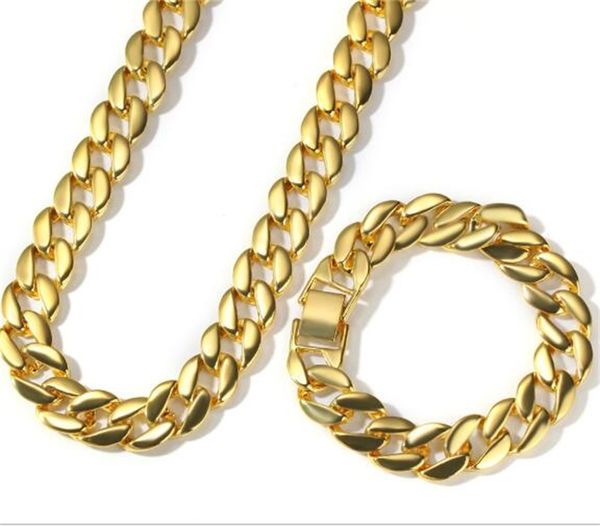 yellow white gold plated cuban chain necklace bracelet set for men cool hip hop jewelry gift 51 t2, Silver
yellow white gold plated cuban chain necklace bracelet set for men cool hip hop jewelry gift 51 t2, Silver