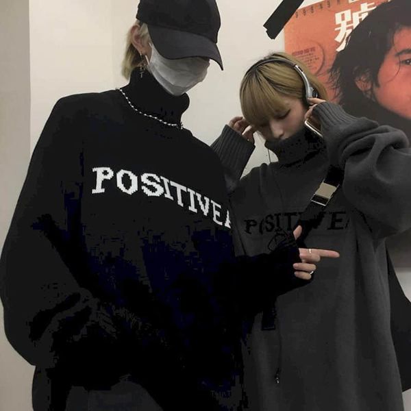 men's sweaters high neck women's pullover, korean retro alphabet, men's and hip hop casual wear, autumn winter, in 2021, White;black
men's sweaters high neck women's pullover, korean retro alphabet, men's and hip hop casual wear, autumn winter, in 2021, White;black