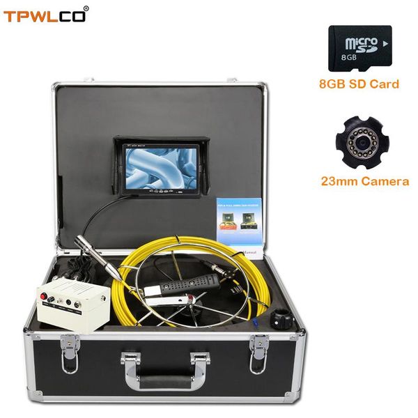 7inch tft lcd industrial drain sewer camera system dvr function 20m cable 23mm waterproof endoscope video with 12pcs leds ip cameras
7inch tft lcd industrial drain sewer camera system dvr function 20m cable 23mm waterproof endoscope video with 12pcs leds ip cameras