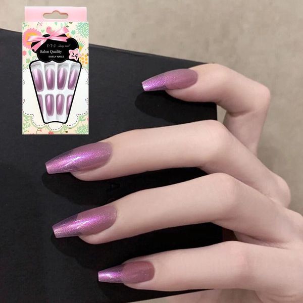 false nails 24pcs glossy white extra long ballerina coffin aurora neon purle uv gel glue on fake fingersnails extention tool, Red;gold
false nails 24pcs glossy white extra long ballerina coffin aurora neon purle uv gel glue on fake fingersnails extention tool, Red;gold
