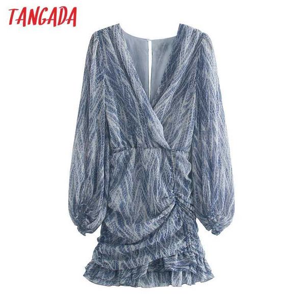 tangada fashion women animal print dress v neck long sleeve ladies pleated short dress vestidos 3h684 210609, Black;gray
tangada fashion women animal print dress v neck long sleeve ladies pleated short dress vestidos 3h684 210609, Black;gray