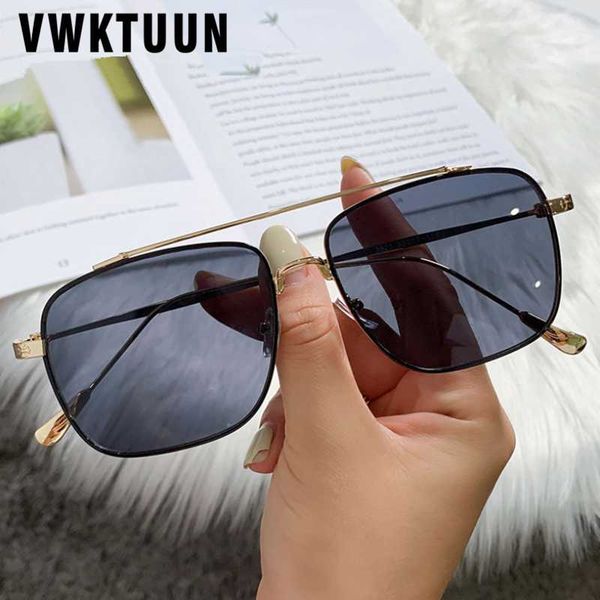 sunglasses vwktuun men women square shade driver driving eyewear metal frame twin beam oversized brand designer uv400, White;black
sunglasses vwktuun men women square shade driver driving eyewear metal frame twin beam oversized brand designer uv400, White;black