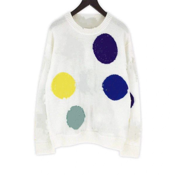 jacquard sweater round neck mixed-color knit pullover warm and loose couples trend frontier sweater very recognizable, White;black
jacquard sweater round neck mixed-color knit pullover warm and loose couples trend frontier sweater very recognizable, White;black
