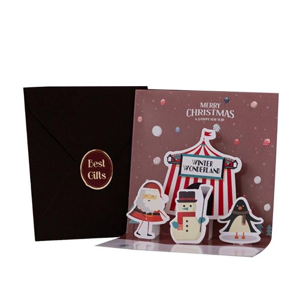 greeting cards set of 6 merry christmas card 3d -up with envelopes stickers xmas tree snowman santa postcard party invitation
greeting cards set of 6 merry christmas card 3d -up with envelopes stickers xmas tree snowman santa postcard party invitation