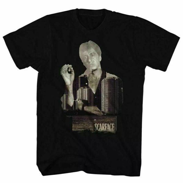 scarface double exposed t shirt licensed mob mafia al pacino movie black, White;black
scarface double exposed t shirt licensed mob mafia al pacino movie black, White;black