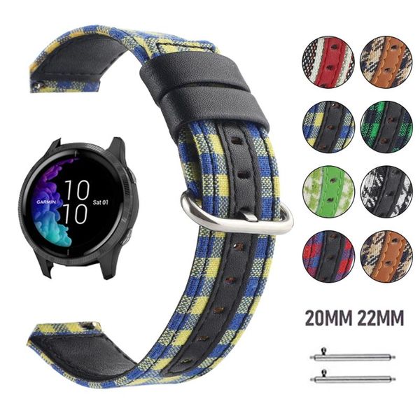 watch bands 20mm 22mm fabric leather band for garmin vivoactive 4 3 wrist strap vivomove hr venu 2 /active watchband, Black;brown
watch bands 20mm 22mm fabric leather band for garmin vivoactive 4 3 wrist strap vivomove hr venu 2 /active watchband, Black;brown
