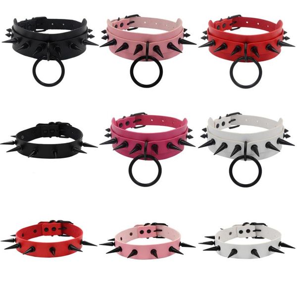 chokers fashion round punk rock gothic women men pu leather black color spike rivet stud collar necklace statement party jewelry, Golden;silver
chokers fashion round punk rock gothic women men pu leather black color spike rivet stud collar necklace statement party jewelry, Golden;silver
