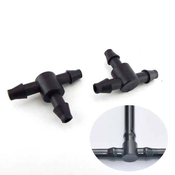 way hose tee barb 4/7mm tube connector irrigation plumbing pipe fittings t-shape adapter 3-way splitter garden watering equipments
way hose tee barb 4/7mm tube connector irrigation plumbing pipe fittings t-shape adapter 3-way splitter garden watering equipments
