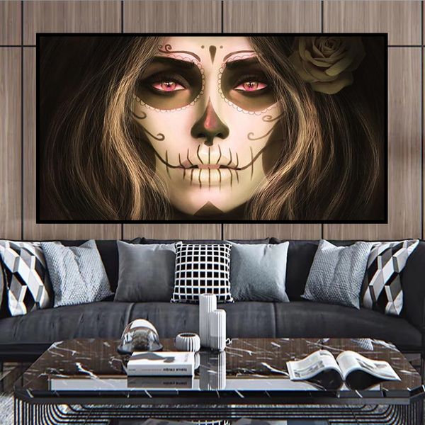 girl with black skull tattoo black and white canvas print abstract artwork art painting nordic mural living room decoration
girl with black skull tattoo black and white canvas print abstract artwork art painting nordic mural living room decoration