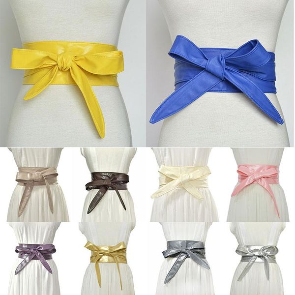 belts 1 pcs women up belt solid color bow tie waist fashion longer wide bowknot waistbands accessories women's clothing, Black;brown
belts 1 pcs women up belt solid color bow tie waist fashion longer wide bowknot waistbands accessories women's clothing, Black;brown