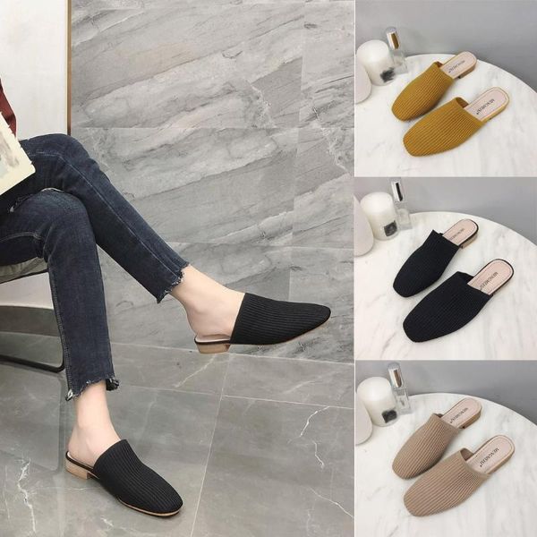 slippers 2021 women summer baotou half woven sandals fashion low with female zapatillas de casa mujer#l35, Black
slippers 2021 women summer baotou half woven sandals fashion low with female zapatillas de casa mujer#l35, Black