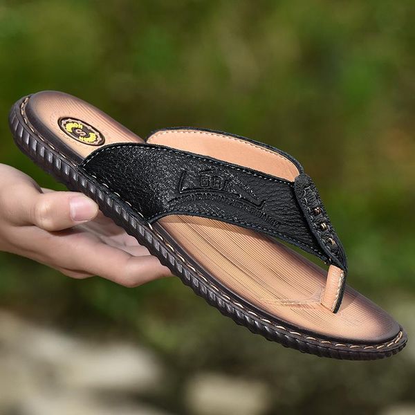 slippers handmade genuine leather men flip flops black non-slip water casual shoes male slipper flip-flops outdoor
slippers handmade genuine leather men flip flops black non-slip water casual shoes male slipper flip-flops outdoor