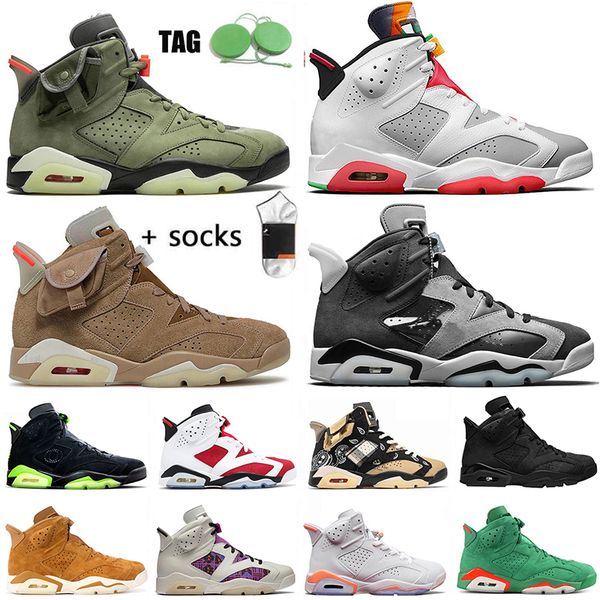 2021 with socks british khaki men women basketball shoes retro jumpman 6 6s carmine tech chrome travis scott trainers sports sneakers, White;red
2021 with socks british khaki men women basketball shoes retro jumpman 6 6s carmine tech chrome travis scott trainers sports sneakers, White;red