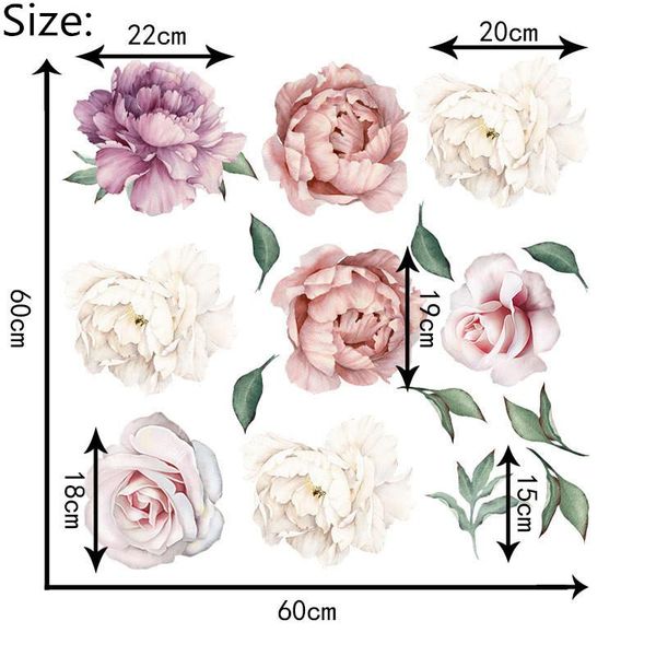 wall stickers 8 large 15-22cm peony flowers sticker diy vintage rose for living room kids princess decals mural home decor
wall stickers 8 large 15-22cm peony flowers sticker diy vintage rose for living room kids princess decals mural home decor