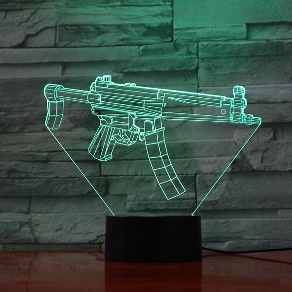 creative 3d night light led portable submachine gun lamp table acrylic nightlight party atmosphere decor gift bluetooth base
creative 3d night light led portable submachine gun lamp table acrylic nightlight party atmosphere decor gift bluetooth base