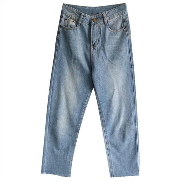 high waist jeans woman 2021 straight casual pants streetwear korean style denim trousers women vaqueros mujer zl203 women's, Blue
high waist jeans woman 2021 straight casual pants streetwear korean style denim trousers women vaqueros mujer zl203 women's, Blue