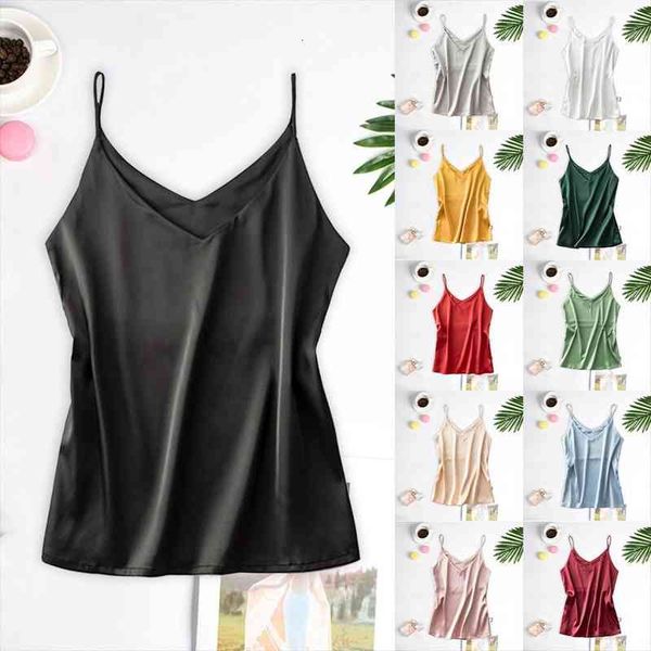 38 satin silk women tanks sling sleepwear -xxl summer female solid sleeveless, White
38 satin silk women tanks sling sleepwear -xxl summer female solid sleeveless, White