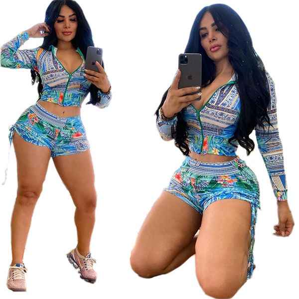 two piece short set summer long sleeve v neck print cardgian coat fashion casual clothes women, Gray
two piece short set summer long sleeve v neck print cardgian coat fashion casual clothes women, Gray