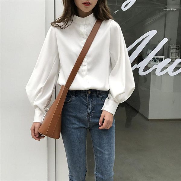 women's blouses & shirts womens vintage long lantern sleeve spring autumn ladies korean white blusas mujer de moda 2021 blouse1
women's blouses & shirts womens vintage long lantern sleeve spring autumn ladies korean white blusas mujer de moda 2021 blouse1
