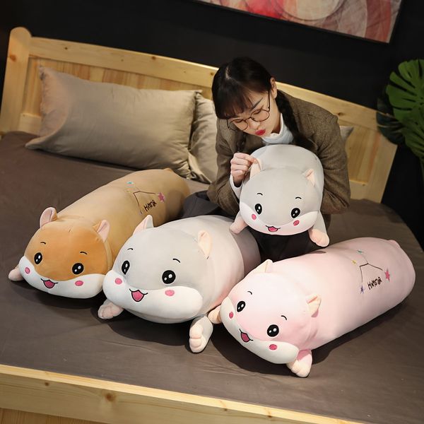55/80cm elastic plush hamsters mouse animal toy down cotton stuffed long bolster cylindrical hamster pillow brown pink grey
55/80cm elastic plush hamsters mouse animal toy down cotton stuffed long bolster cylindrical hamster pillow brown pink grey