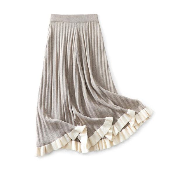 skirts shuchan long for women vintage knitting a-line solid mid-calf korean fashion clothing womens empire, Black
skirts shuchan long for women vintage knitting a-line solid mid-calf korean fashion clothing womens empire, Black