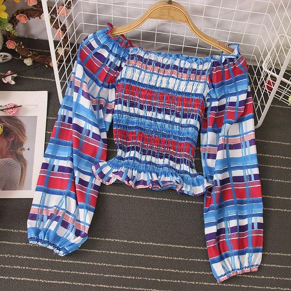 autumn product plaid print striped shirt all-match one-line collar off-shoulder slim puff sleeve uk040 ethnic clothing, Red
autumn product plaid print striped shirt all-match one-line collar off-shoulder slim puff sleeve uk040 ethnic clothing, Red