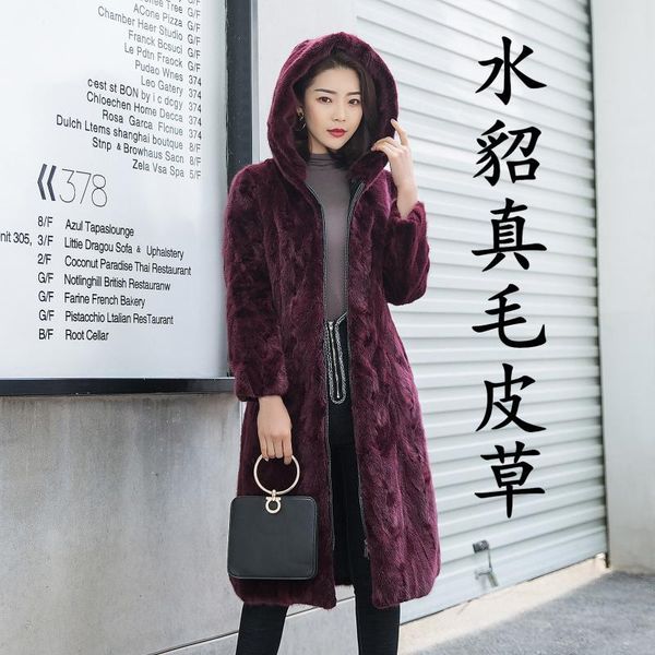 women's fur & faux 2021 winter pieces mink coat natural real overcoats, Black
women's fur & faux 2021 winter pieces mink coat natural real overcoats, Black