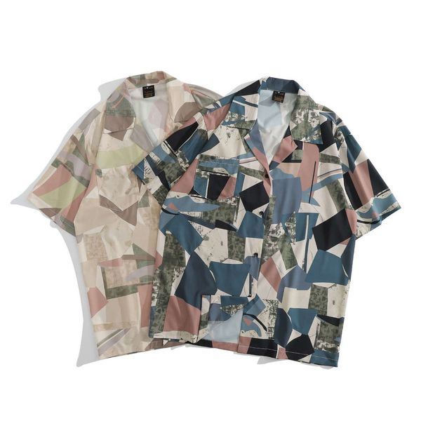dresses harajuku chic abstract geometric color block printed men's hawaiian loose cuban collar short sleeve shirt, White;black
dresses harajuku chic abstract geometric color block printed men's hawaiian loose cuban collar short sleeve shirt, White;black
