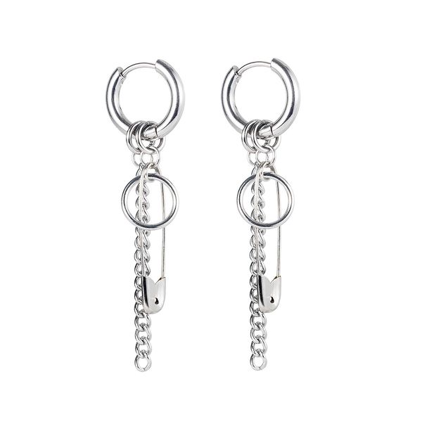 sliver charm earrings for men or women fashion all-match titanium stainless steel hip pop punk style personality tassel chain tag jewelry lo, Golden
sliver charm earrings for men or women fashion all-match titanium stainless steel hip pop punk style personality tassel chain tag jewelry lo, Golden