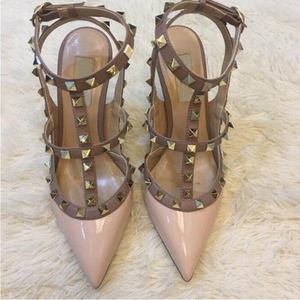 designer brand high heels rivets sandals 6cm 8cm 10cm patent leather women pointed studded strappy dress party office wedding shoe7756153, Black
designer brand high heels rivets sandals 6cm 8cm 10cm patent leather women pointed studded strappy dress party office wedding shoe7756153, Black
