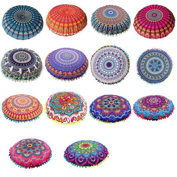 43*43cm round mandala pattern pillowcase bohemian cushion cover boho floor pillows case pillow
43*43cm round mandala pattern pillowcase bohemian cushion cover boho floor pillows case pillow