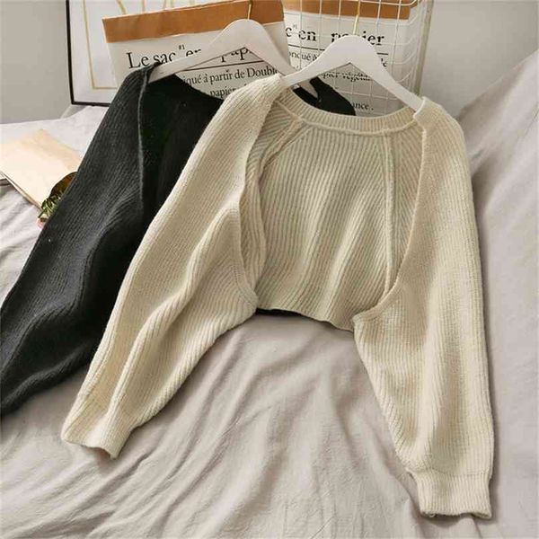 fall winter cardigans crop women lantern sleeve casual loose knitted cardigan sweater coat korean clothes winter 210918, White;black
fall winter cardigans crop women lantern sleeve casual loose knitted cardigan sweater coat korean clothes winter 210918, White;black
