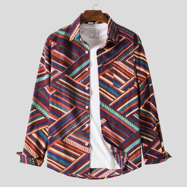 autumn retro corduroy splicing striped shirt men vintage casual long sleeve male camisa hombre clothing men's shirts, White;black
autumn retro corduroy splicing striped shirt men vintage casual long sleeve male camisa hombre clothing men's shirts, White;black