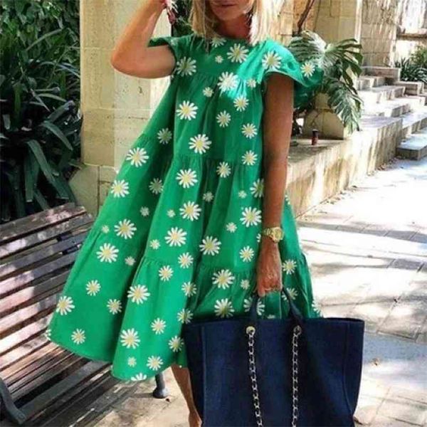 casual short sleeve o neck floral print ruffles retro patchwork loose dress elegant beach party sundress plus size vestido 210416, Black;gray
casual short sleeve o neck floral print ruffles retro patchwork loose dress elegant beach party sundress plus size vestido 210416, Black;gray