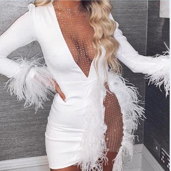 casual dresses night club style see-through sheath mini dress lady feather spliced fashion sense high waist short, Black;gray
casual dresses night club style see-through sheath mini dress lady feather spliced fashion sense high waist short, Black;gray
