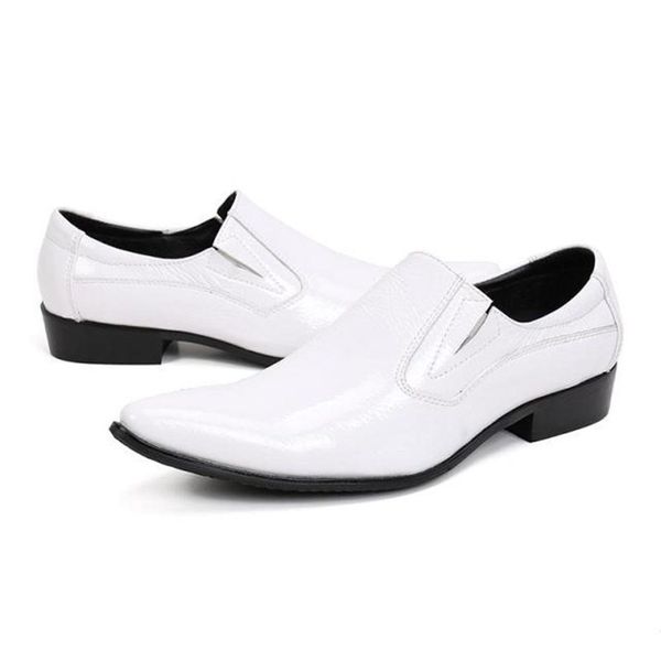 zapatos hombre mens dress shoes genuine leather fashion business dress loafers pointy shoes oxford breathable formal shoes, Black