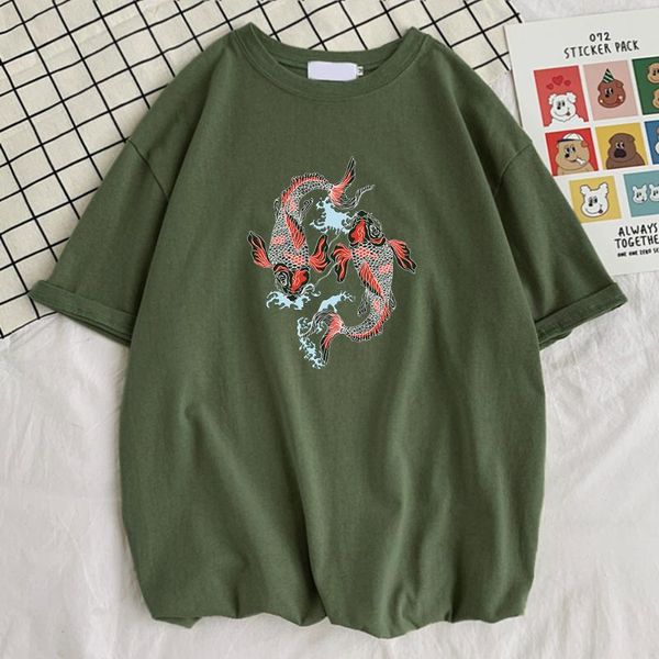men's t-shirts two totem koi print men tshirt simplicity vintage t-shirt cool 100% cotton graphic crew neck man clothes, White;black
men's t-shirts two totem koi print men tshirt simplicity vintage t-shirt cool 100% cotton graphic crew neck man clothes, White;black