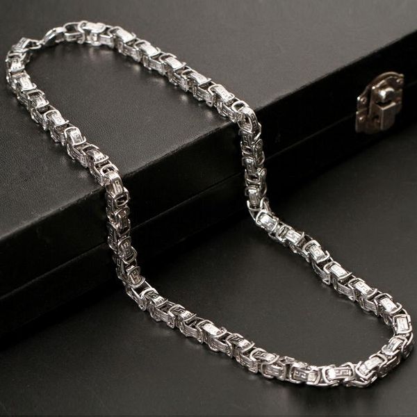 chains men's domineering titanium steel thick necklace european and american fashion clavicle with chain personality, Silver
chains men's domineering titanium steel thick necklace european and american fashion clavicle with chain personality, Silver