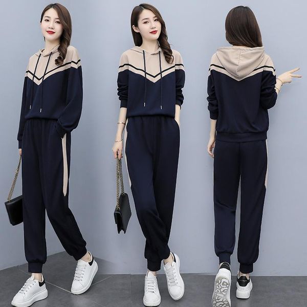 women's hoodies & sweatshirts 2021 autumn clothing hooded contrast color casual long-sleeve suit, Black
women's hoodies & sweatshirts 2021 autumn clothing hooded contrast color casual long-sleeve suit, Black