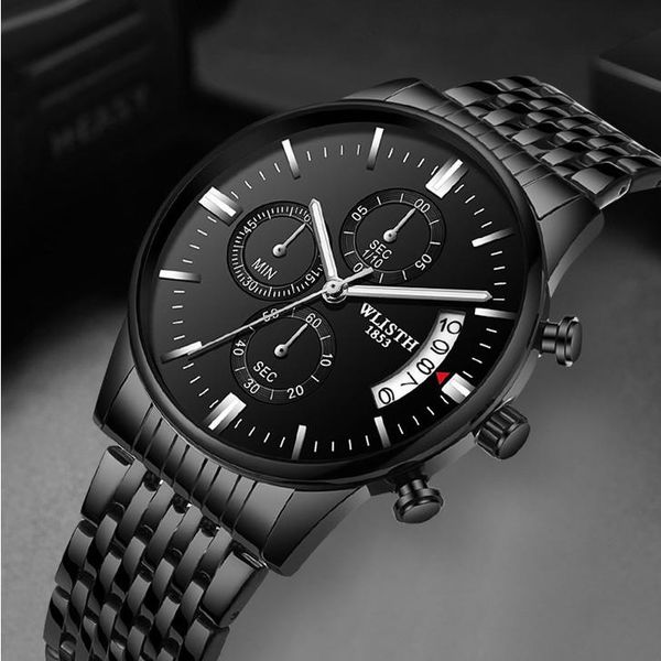 wristwatches wlisth 6 hand men's business quartz watch fashion steel band chronograph sports clock luminous hands waterproof calendar, Slivery;brown
wristwatches wlisth 6 hand men's business quartz watch fashion steel band chronograph sports clock luminous hands waterproof calendar, Slivery;brown