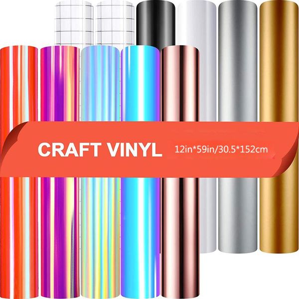 window stickers 1roll 12"x59'' holographic rainbow craft waterproof chrome metallic cricut diy films bottle book d
window stickers 1roll 12"x59'' holographic rainbow craft waterproof chrome metallic cricut diy films bottle book d