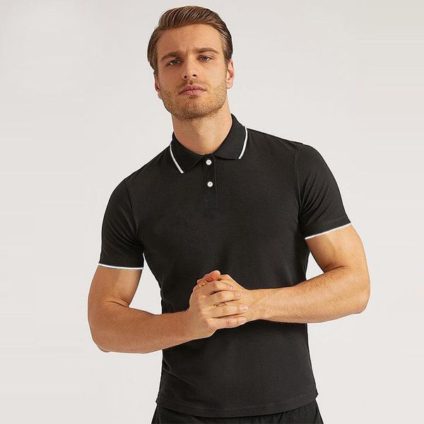 men's polos summer casual 2021 shirt and women's t-shirt with color collar lapel short sleeves, White;black
men's polos summer casual 2021 shirt and women's t-shirt with color collar lapel short sleeves, White;black