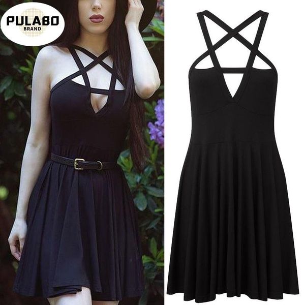 summer fashion women dress gothic vintage romantic casual without belt black dresses, Black;gray
summer fashion women dress gothic vintage romantic casual without belt black dresses, Black;gray