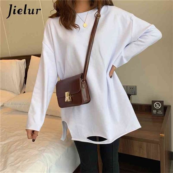 white o-neck t shirt women solid color t-shirt basic long sleeve tshirt camiseta mujer spring loose tee slim 210426
white o-neck t shirt women solid color t-shirt basic long sleeve tshirt camiseta mujer spring loose tee slim 210426