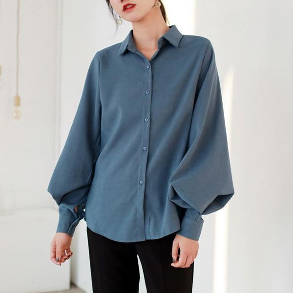 women's blouses & shirts korean autumn office work blouse single-breasted black white shirt chemise femme lantern long sleeve solid
women's blouses & shirts korean autumn office work blouse single-breasted black white shirt chemise femme lantern long sleeve solid