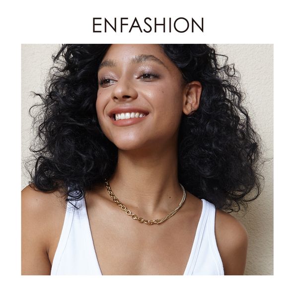 enfashion link chain choker necklace women gold color stainless steel necklaces 2021 friends gifts fashion jewelry collier p3070, Silver
enfashion link chain choker necklace women gold color stainless steel necklaces 2021 friends gifts fashion jewelry collier p3070, Silver