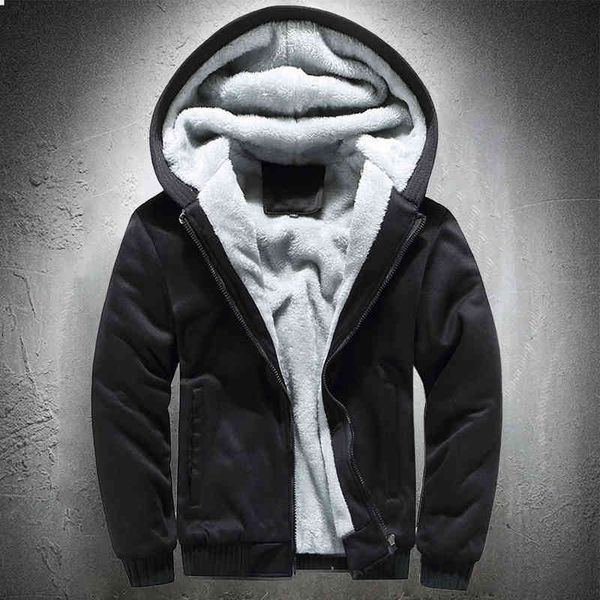 winter hoodie jacket men sports thick hoodies sweatshirts sports coat fur lined warm zip up hoodie casual sweatshirt plus size 211217, Black
winter hoodie jacket men sports thick hoodies sweatshirts sports coat fur lined warm zip up hoodie casual sweatshirt plus size 211217, Black