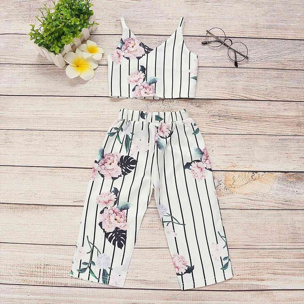 summer toddler baby kids girls stripe floral clothes sleeveless vest long pants outfits set, White
summer toddler baby kids girls stripe floral clothes sleeveless vest long pants outfits set, White