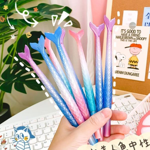 gel pens creative gradient mermaid pen cute 0.38 mm black ink signature promotional gift stationery school supplies
gel pens creative gradient mermaid pen cute 0.38 mm black ink signature promotional gift stationery school supplies