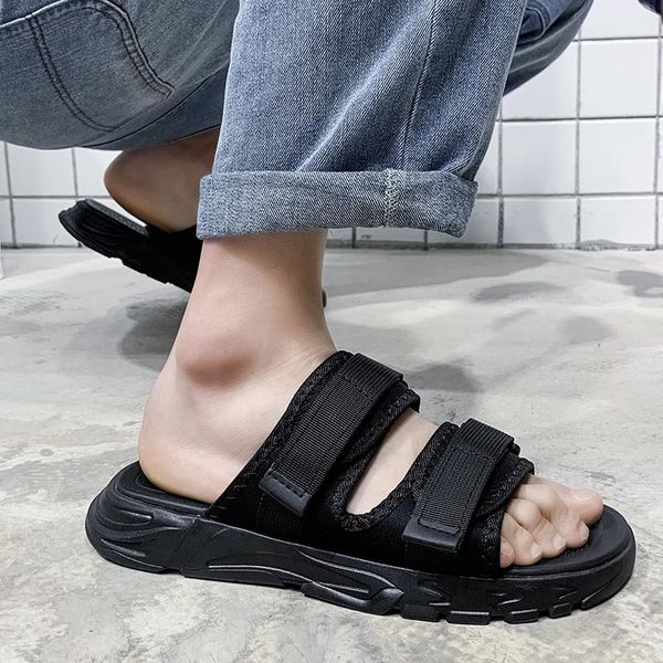 slippers sandale flip sandalias mens flops rubber sandel women sandels sports 2021 fashion for man casual roman shoes trekking, Black
slippers sandale flip sandalias mens flops rubber sandel women sandels sports 2021 fashion for man casual roman shoes trekking, Black